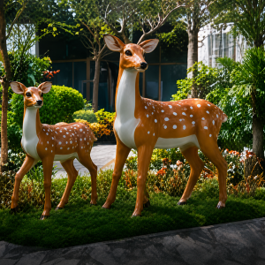 Tượng nai decor sân vườn